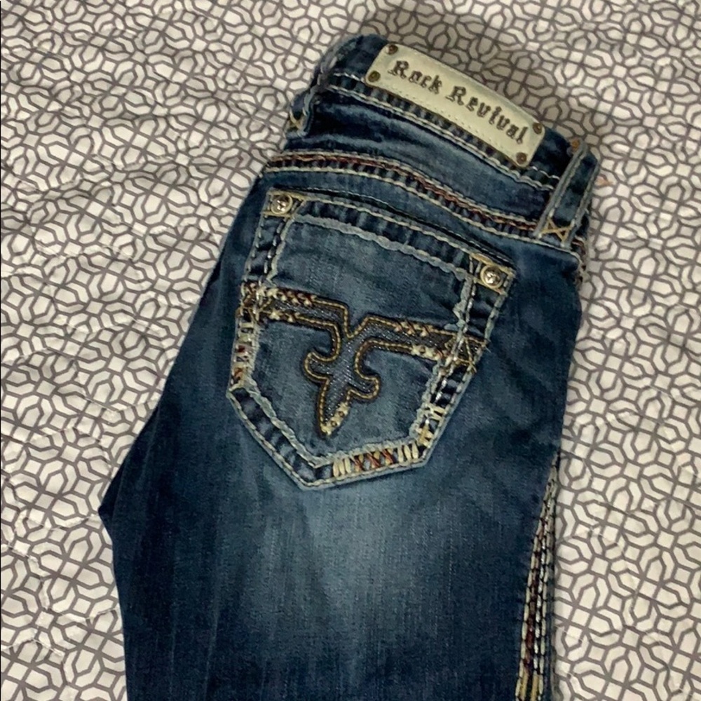 Size 27 Rock Rebival Elkins straight leg jeans